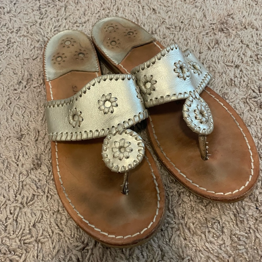 Pewter Jack Rogers Sandals